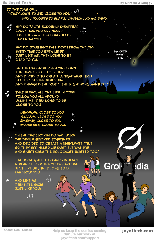 Close to me (Grokipedia edition)